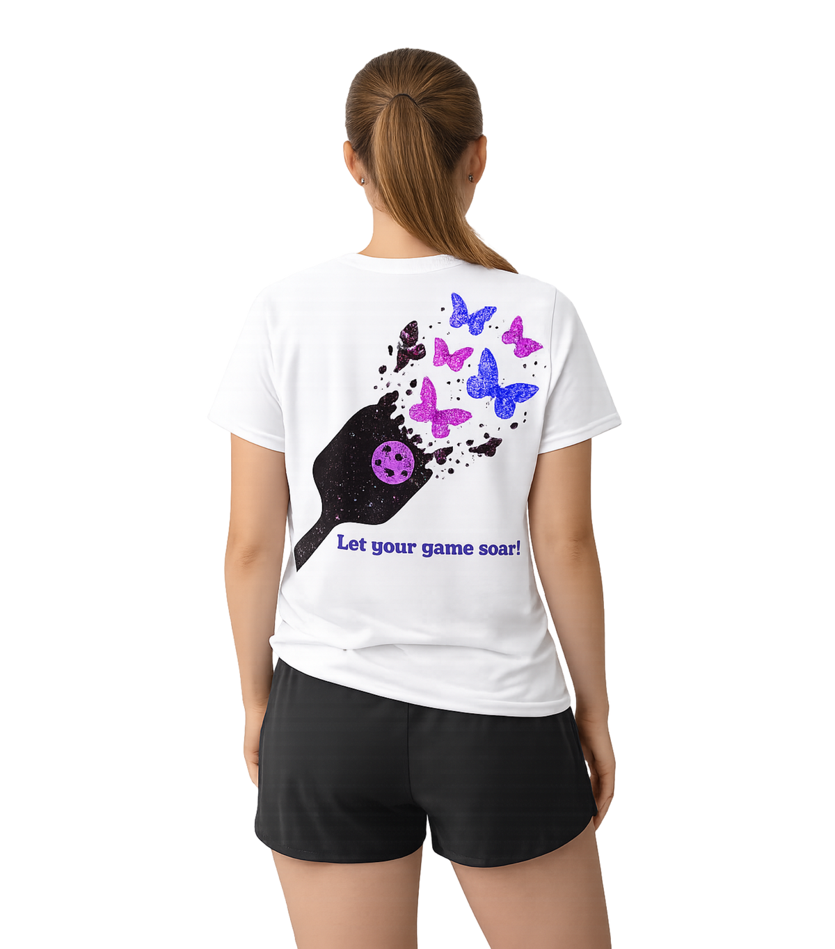Butterfly Pickleball Cotton T-Shirt