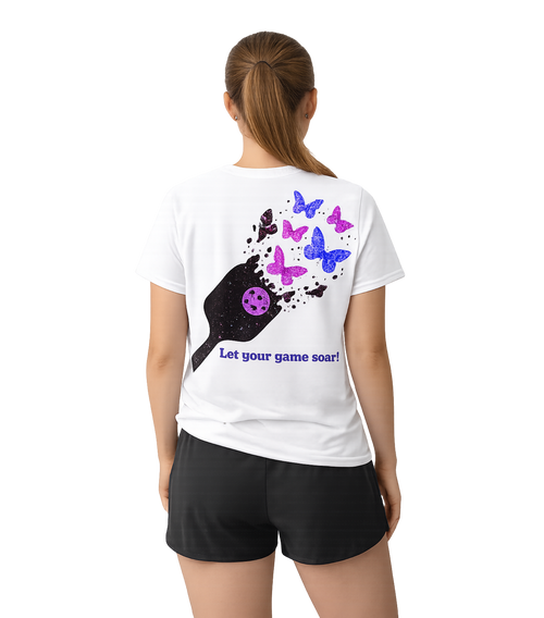 Butterfly Pickleball Cotton T-Shirt